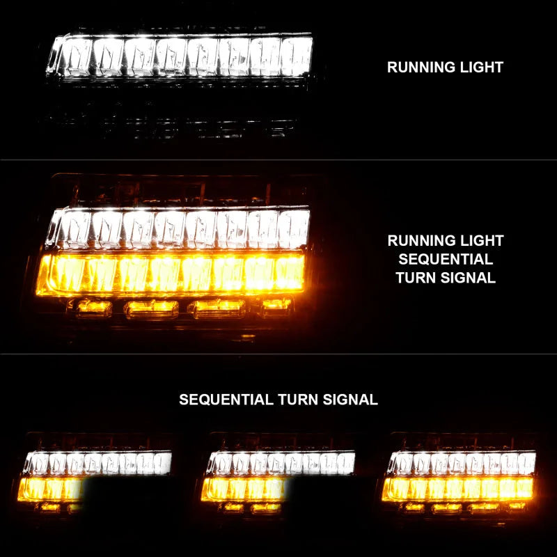ANZO 2018-2021 Jeep Wrangler LED Side Markers Chrome Housing Clear Lens w/ Sequential Signal - Installation View