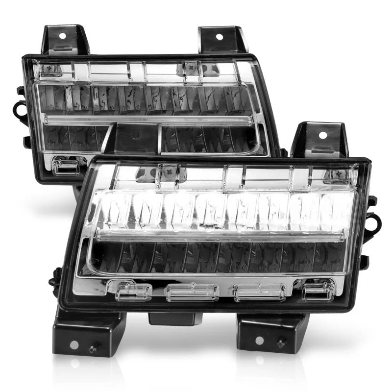 ANZO 2018-2021 Jeep Wrangler LED Side Markers Chrome Housing Clear Lens w/ Sequential Signal - Additional View 8