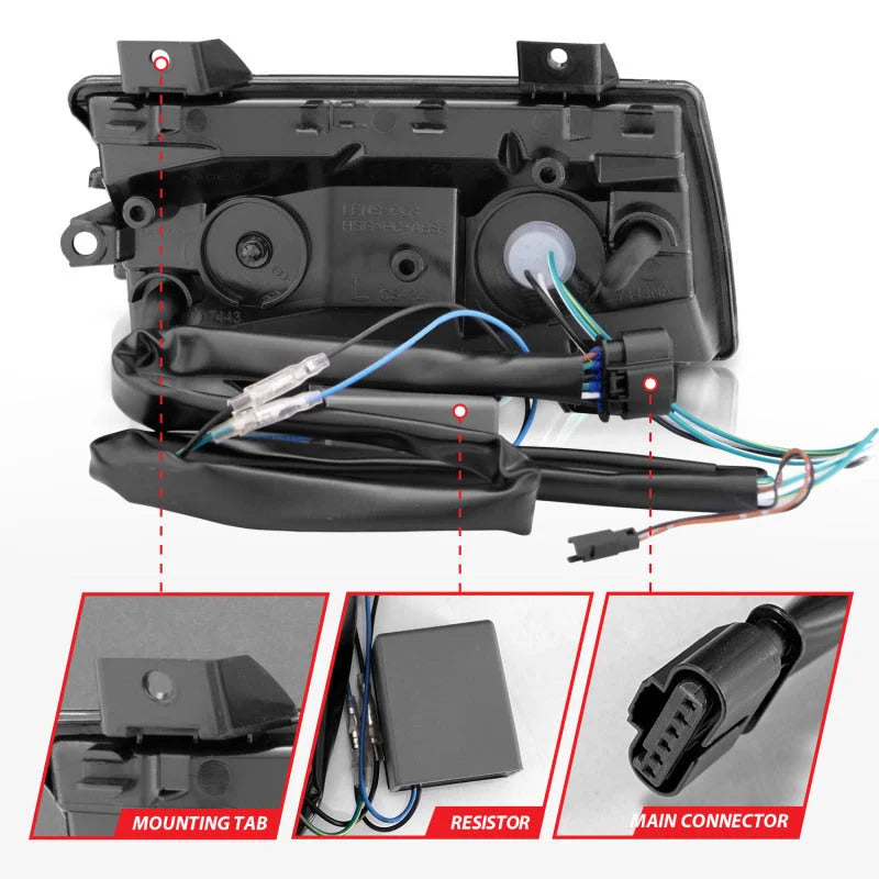 ANZO 2018-2021 Jeep Wrangler LED Side Markers Chrome Housing Smoke Lens w/ Seq. Signal Low Config - Installation View
