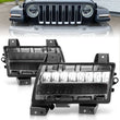 Load image into Gallery viewer, ANZO 2018-2021 Jeep Wrangler LED Side Markers Chrome Housing Smoke Lens w/ Seq. Signal Sport Bulb - Main Product View