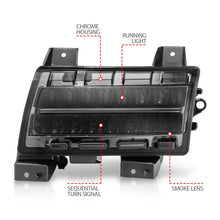 Load image into Gallery viewer, ANZO 2018-2021 Jeep Wrangler LED Side Markers Chrome Housing Smoke Lens w/ Seq. Signal Sport Bulb - Additional View 5