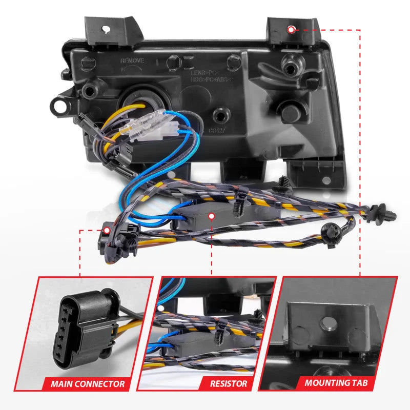 ANZO 2018-2021 Jeep Wrangler LED Side Markers Chrome Housing Smoke Lens w/ Seq. Signal Sport Bulb - Additional View 6