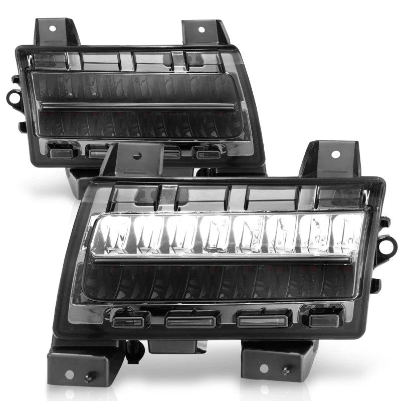 ANZO 2018-2021 Jeep Wrangler LED Side Markers Chrome Housing Smoke Lens w/ Seq. Signal Sport Bulb - Additional View 7