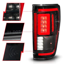 Load image into Gallery viewer, ANZO 21-23 Ford F-150 LED Taillights Seq. Signal w/BLIS Cover - Black Housing - Installation View