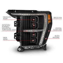Load image into Gallery viewer, ANZO 21-23 Ford F-150 (w/Factory Halogen) Z-Series Full LED Proj Headlights - Pass. Side ONLY - Additional View 6