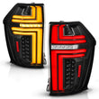 Load image into Gallery viewer, ANZO 21-24 Chevy Suburban/Tahoe Full LED Tail Lights SeqSig Black - Pair - Main Product View
