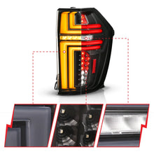 Load image into Gallery viewer, ANZO 21-24 Chevy Suburban/Tahoe Full LED Tail Lights SeqSig Black - Pair - Side View