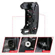 Load image into Gallery viewer, ANZO 22-24 Toyota Tundra (Does Not Fit LED Seq. Models) Z-Series Full LED Tail Lights - Pair - Side View