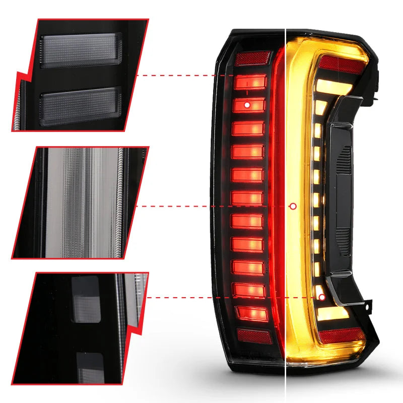 ANZO 22-24 Toyota Tundra (Does Not Fit LED Seq. Models) Z-Series Full LED Tail Lights - Pair - Installation View