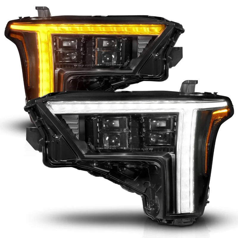 ANZO 22-24 Toyota Tundra (w/Factory LED Refl.) Z-Series Full LED Proj Headlights - Driver Side ONLY - Side View