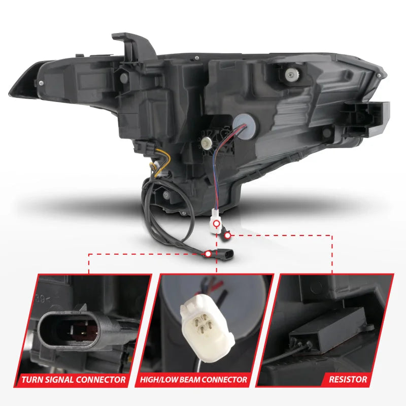 ANZO 22-24 Toyota Tundra (w/Factory LED Refl.) Z-Series Full LED Proj Headlights - Driver Side ONLY - Additional View 6