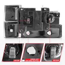 Load image into Gallery viewer, ANZO 88-98 Chevrolet C1500 Crystal Headlights Black - Additional View 5