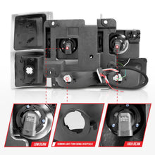 Load image into Gallery viewer, ANZO 88-98 Chevrolet C1500 Crystal Headlights Black Housing w/ Signal and Side Marker Lights - Additional View 5