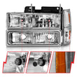 Load image into Gallery viewer, ANZO 88-98 Chevrolet C1500 Crystal Headlights Chrome w/ Signal and Side Marker Lights - Installation View