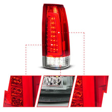 Load image into Gallery viewer, ANZO 88-99 Chevy C/K1500/2500/3500 Full LED Light Tube Taillights Chrome Housing Red/Clear Lens - Additional View 6