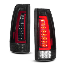 Load image into Gallery viewer, ANZO 88-99 Chevy/GMC C/K1500/2500/3500 Full LED Light Tube Taillights Black Housing Smoke Lens - Main Product View