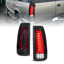 Load image into Gallery viewer, ANZO 88-99 Chevy/GMC C/K1500/2500/3500 Full LED Light Tube Taillights Black Housing Smoke Lens - Side View