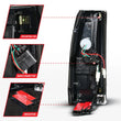 Load image into Gallery viewer, ANZO 88-99 Chevy/GMC C/K1500/2500/3500 Full LED Light Tube Taillights Black Housing Smoke Lens - Back View