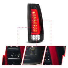 Load image into Gallery viewer, ANZO 88-99 Chevy/GMC C/K1500/2500/3500 Full LED Light Tube Taillights Black Housing Smoke Lens - Installation View
