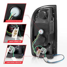 Load image into Gallery viewer, ANZO 95-00 Toyota Tacoma LED Taillights Black Housing Clear Lens (Pair) - Installation View