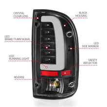 Load image into Gallery viewer, ANZO 95-00 Toyota Tacoma LED Taillights Black Housing Clear Lens (Pair) - Additional View 6