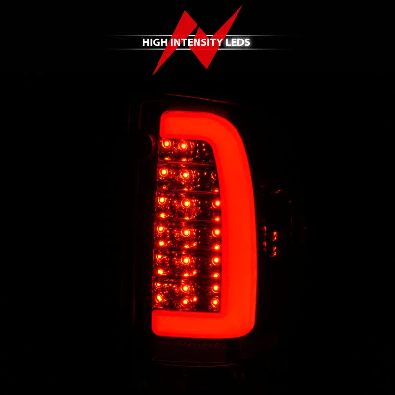 ANZO 95-00 Toyota Tacoma LED Taillights Chrome Housing Clear Lens (Pair) - Side View