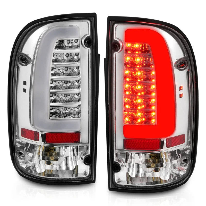 ANZO 95-00 Toyota Tacoma LED Taillights Chrome Housing Clear Lens (Pair) - Additional View 6