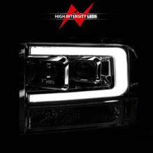 Load image into Gallery viewer, ANZO 99-04 Ford F250/F350/F450/Excursion (excl 99) Projector Headlights - w/Light Bar Chrome Housing - Additional View 5