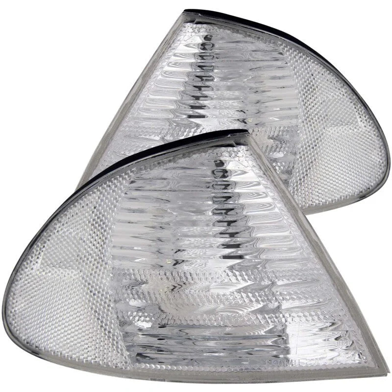 ANZO Corner Lights 1999-2001 BMW 3 Series E46 Euro Corner Lights Chrome - Main Product View