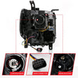 Load image into Gallery viewer, ANZO GMC SIERRA 1500 14-15 2500H/15-19 Projector Headlight Plank Style Black w/ Switchback (Halogen) - Side View