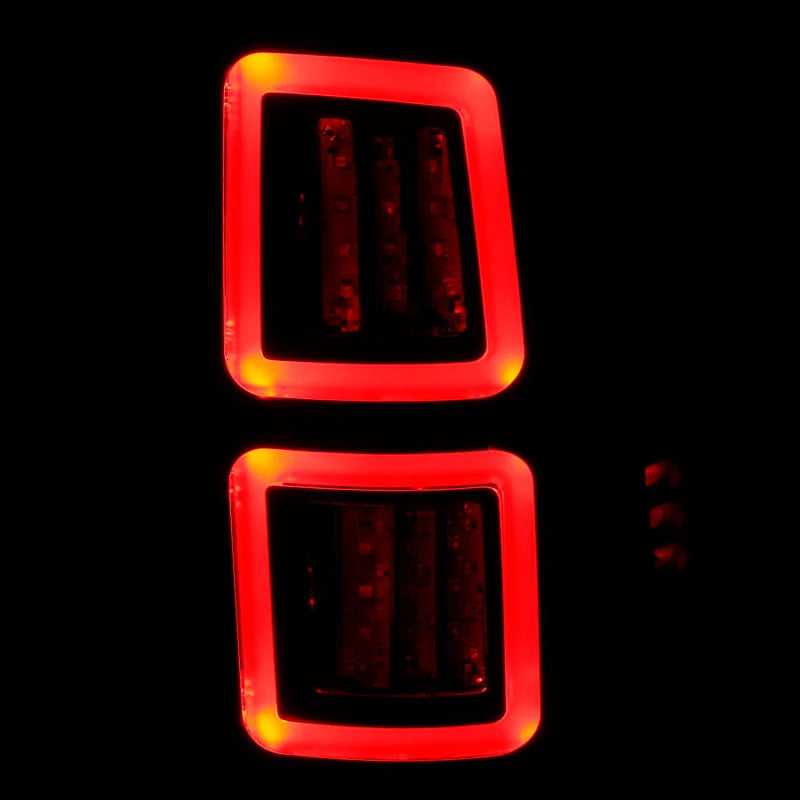 ANZO LED Black 13-17 Dodge Ram 1500/2500/3500 LED Taillights Black - Side View