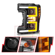 Load image into Gallery viewer, ANZO LED Headlights 17-18 Ford F-250 Super Duty Plank-Style L.E.D. Headlight Black (Pair) - Additional View 9