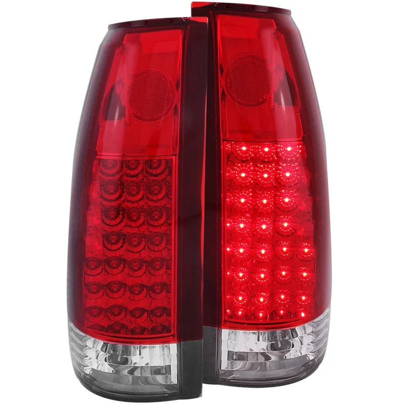 ANZO LED Taillights Red Clear G2 fits 1988-2000 Cadillac / Chevrolet / GMC - Side View