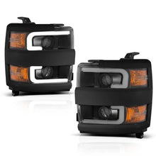 Load image into Gallery viewer, ANZO Projector Headlights 15-17 Chevrolet Silverado 2500HD / 3500HD Black w/ Black Rim - Additional View 5