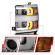 Load image into Gallery viewer, ANZO Projector Headlights 15-17 Chevrolet Silverado 2500HD / 3500HD Chrome w/ Chrome Rim - Additional View 6