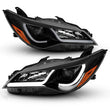 Load image into Gallery viewer, ANZO Projector Headlights With Plank Style Design Black w/Amber 15-16 Toyota Camry (4DR) - Side View