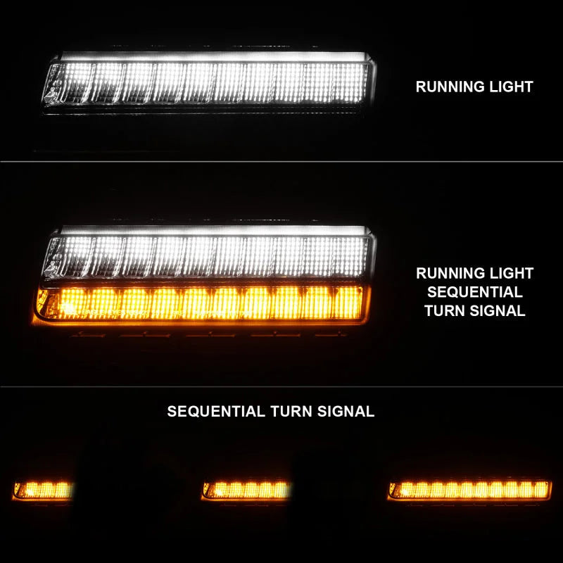 ANZO Wrangler 18-21/Gladiator 20+ LED Side Marker Lights Smoke w Sequential Signal - Additional View 5