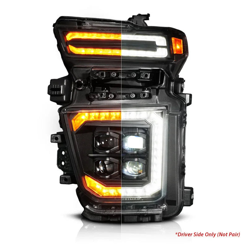 ANZO Z-Series 20-23 Chevy Silverado 2500/3500 Z-Series Full LED Proj Headlights Black - Driver Side - Additional View 7