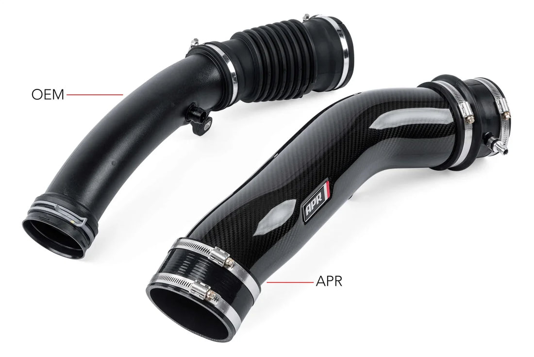 APR APR 2.5 TFSI EVO Turbocharger Inlet System - (Rear Carbon Tube Only) CI100038-B - Side View