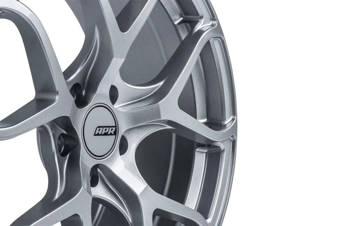 APR APR A01 - Flow Formed - 19x8.5 - ET45 - 5x112 - Hyper Silver WHL00001 - Back View