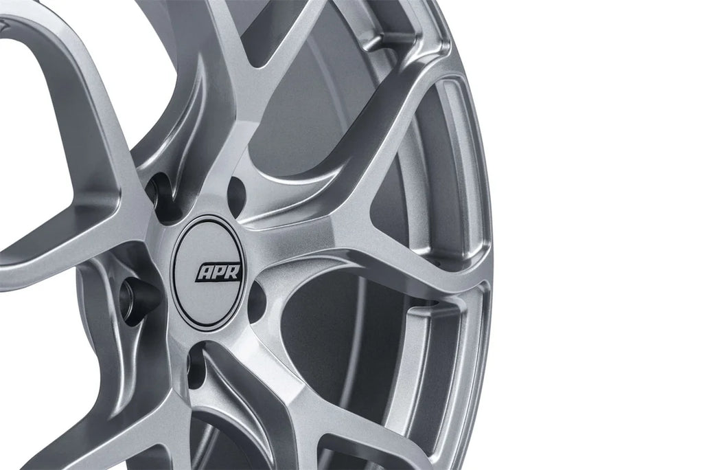 APR APR A01 - Flow Formed - 19x8.5 - ET45 - 5x112 - Hyper Silver WHL00001 - Back View