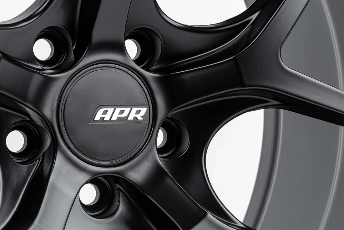 APR APR A01 - Flow Formed - 19x8.5 - ET45 - 5x112 - Satin Black WHL00014 - Back View
