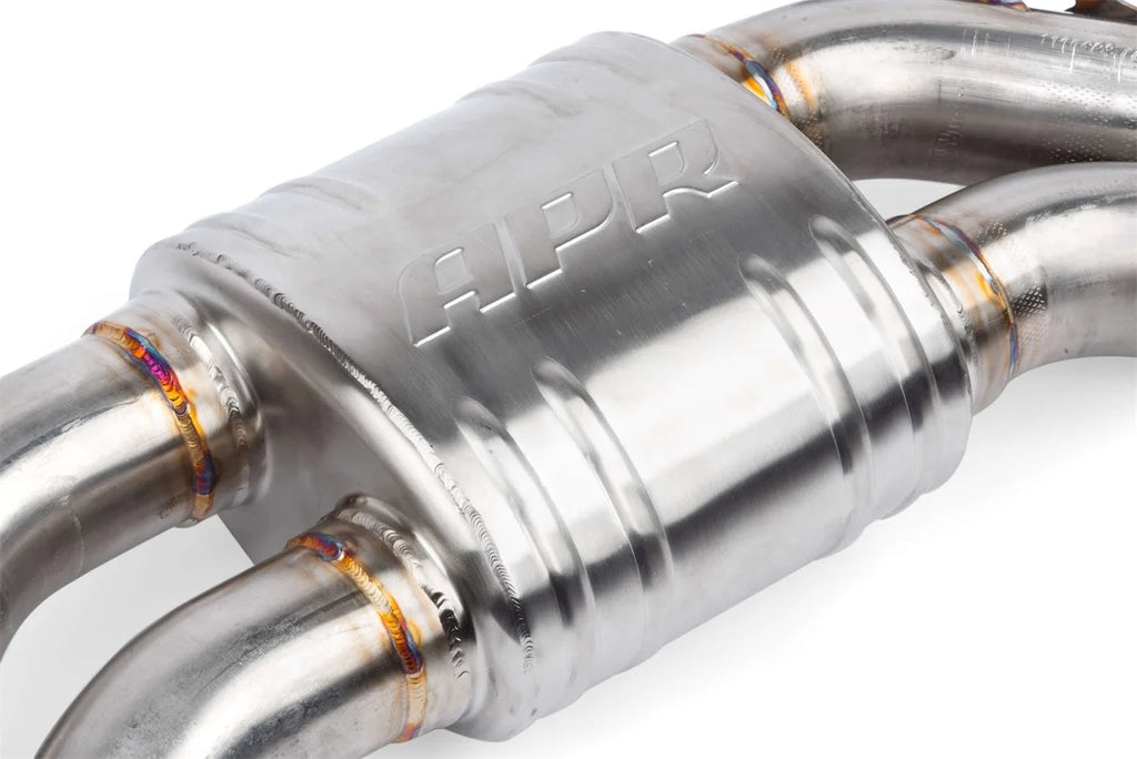 APR APR Catback Exhaust System Center Muffler - S6/S7/RS6/RS7 (C7) CBK0023 - Side View