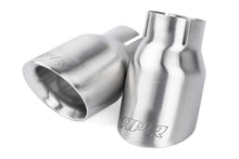 Load image into Gallery viewer, APR APR Double-Walled 3.5" Slash-Cut Tips (Brushed Silver) - Set of 2 TPK0007 - Main Product View