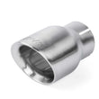 Load image into Gallery viewer, APR APR Double-Walled 3.5" Slash-Cut Tips (Brushed Silver) - Set of 2 TPK0007 - Side View