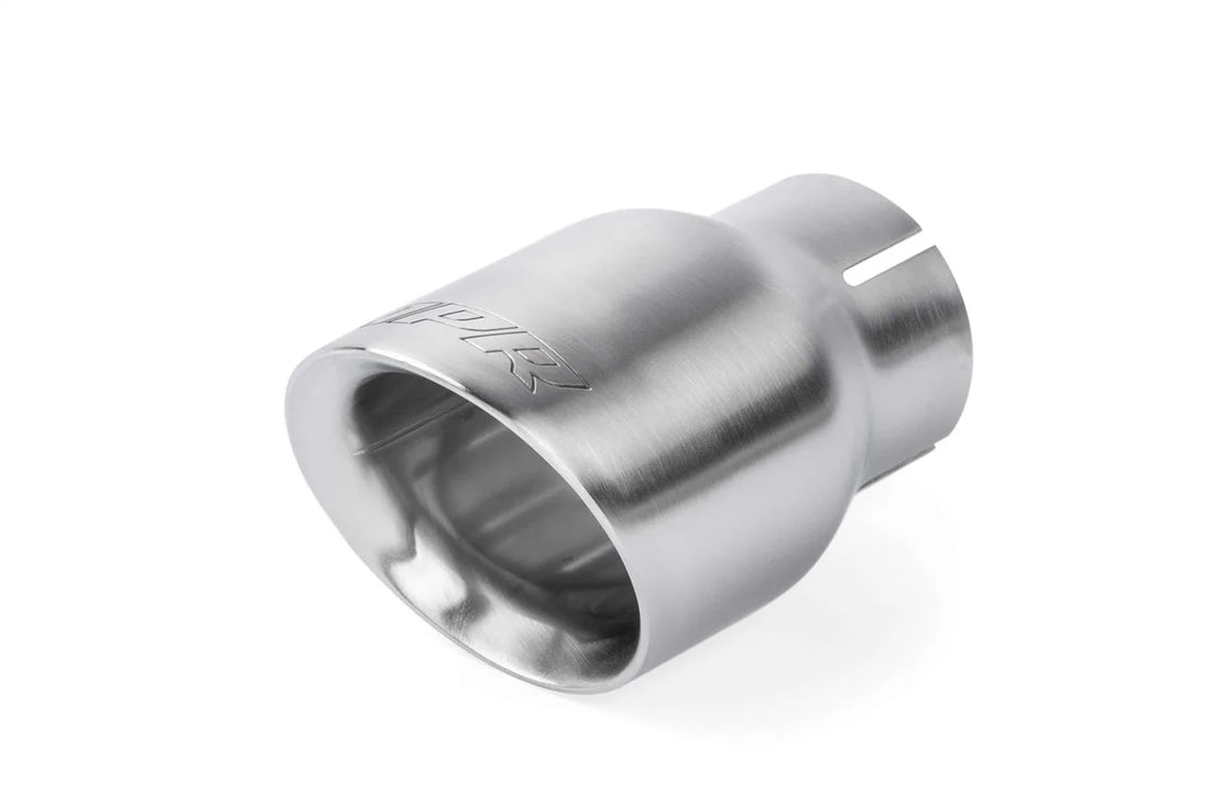 APR APR Double-Walled 3.5" Slash-Cut Tips (Brushed Silver) - Set of 2 TPK0007 - Side View
