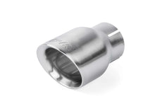 Load image into Gallery viewer, APR APR Double-Walled 3.5" Slash-Cut Tips (Brushed Silver) - Set of 2 TPK0007 - Side View