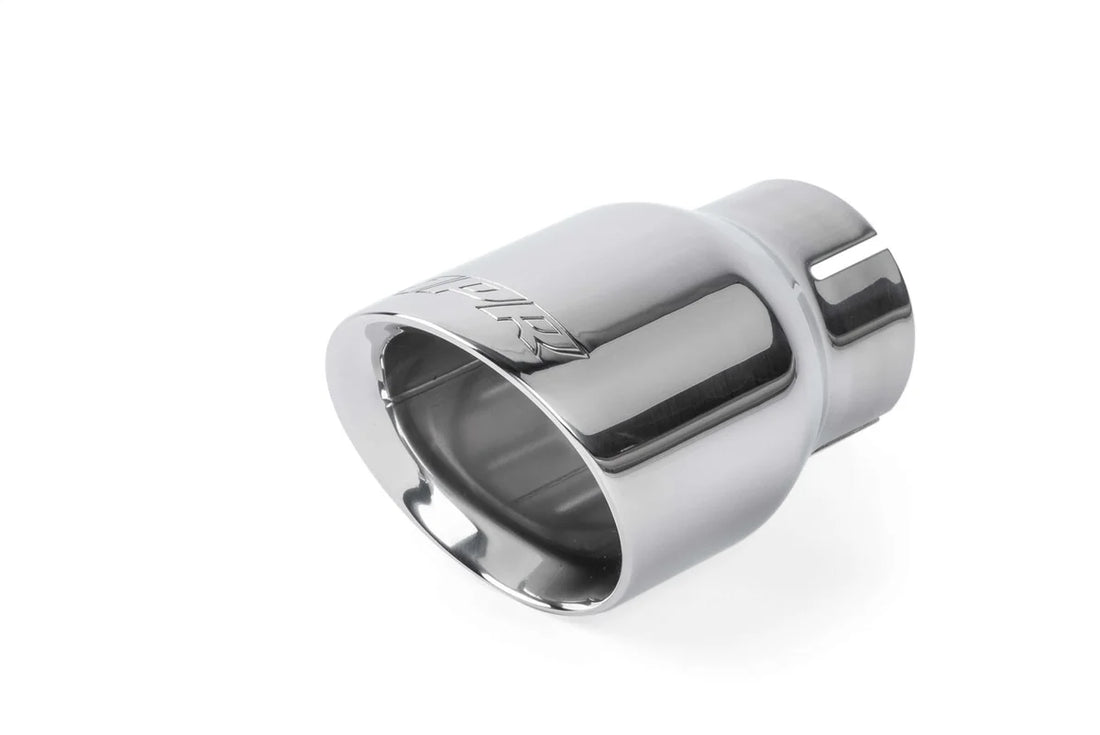 APR APR Double-Walled 3.5" Slash-Cut Tips (Polished Silver) - Set of 2 TPK0006 - Side View