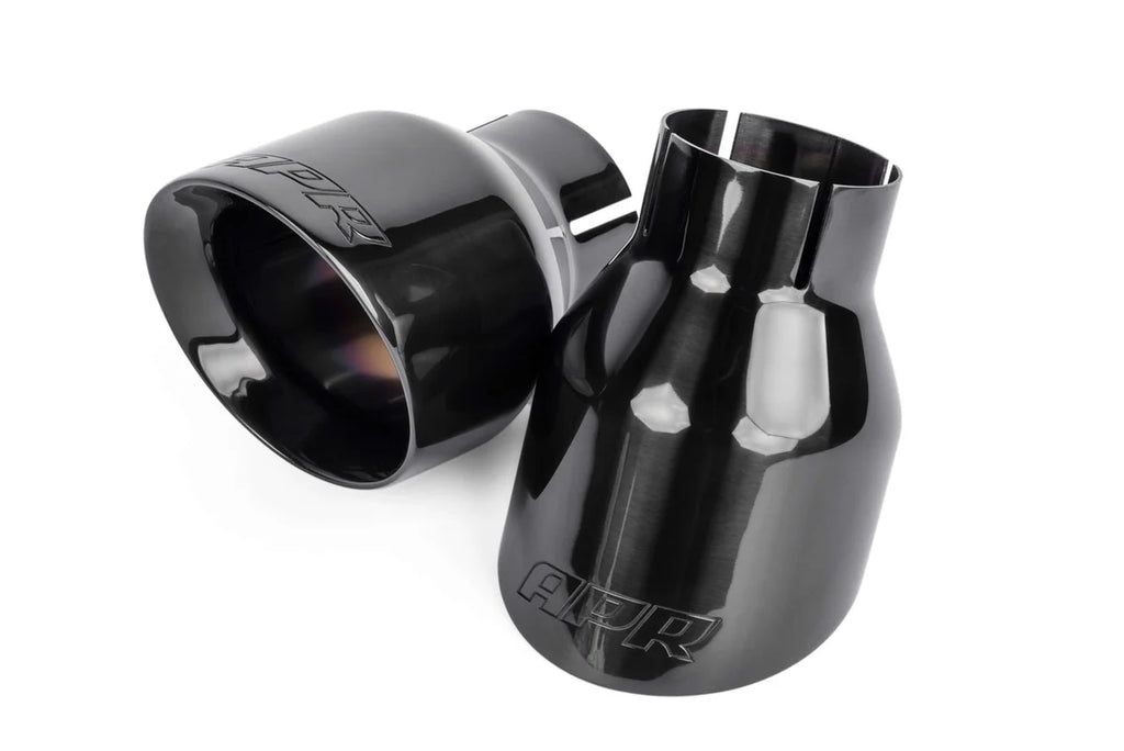 APR APR Double-Walled 4" Slash-Cut Tips (Polished Diamond Black) - Set of 2 TPK0003 - Main Product View