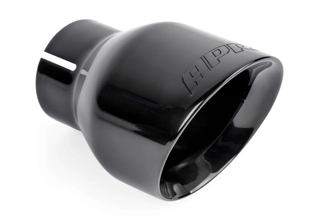 APR APR Double-Walled 4" Slash-Cut Tips (Polished Diamond Black) - Set of 2 TPK0003 - Detail View